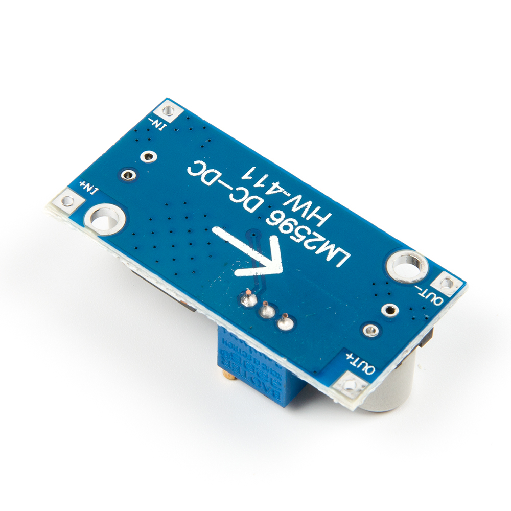 Понижающий преобразователь напряжения LM2596 с SMD светодиодом, DC-DC 40-1.25в 3А
